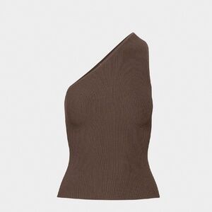 Sculpt Knit Seven Top - Brown - Aritzia